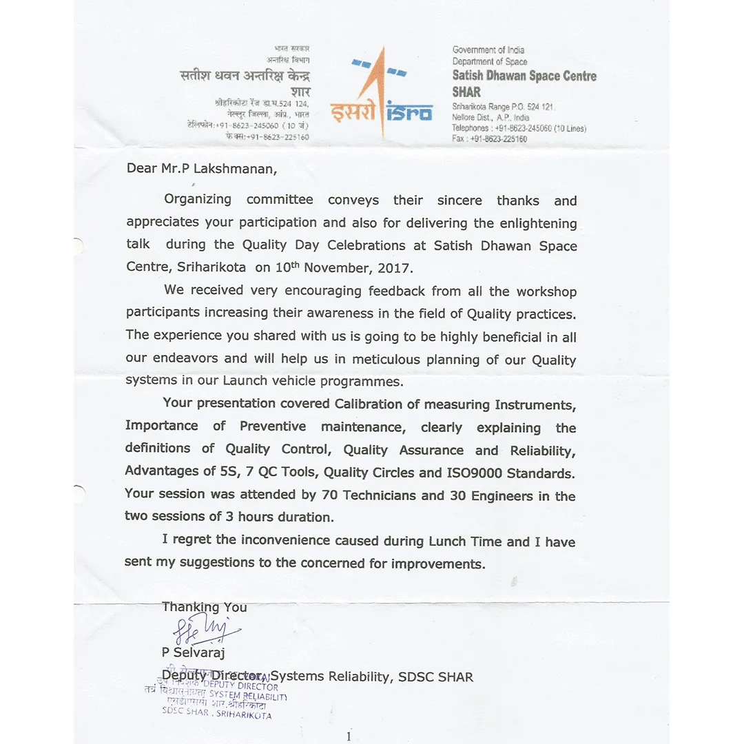 Sathis dhawan space center