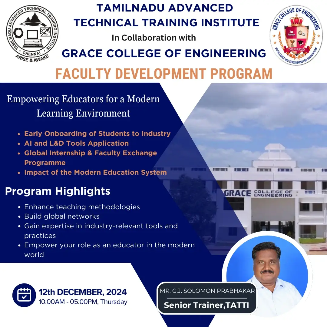 Grace-College-of-engineering-FDP-poster