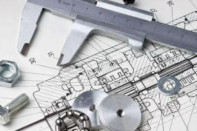 Civil draughtsman working on building design and construction drafting plans