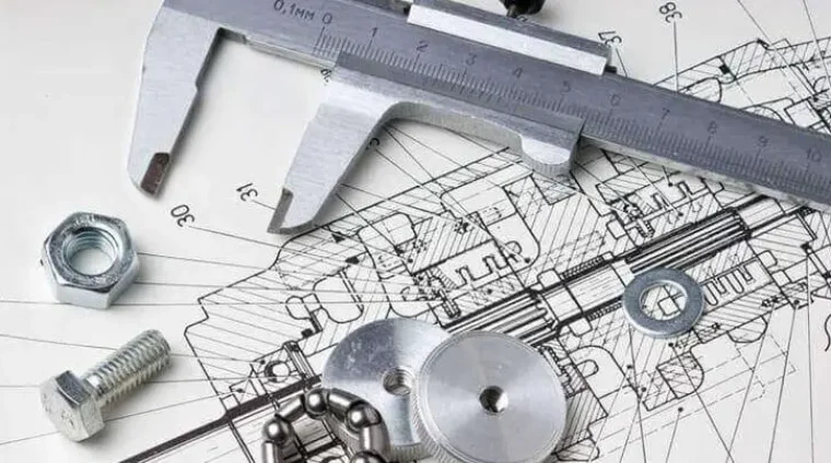 Civil draughtsman working on building design and construction drafting plans