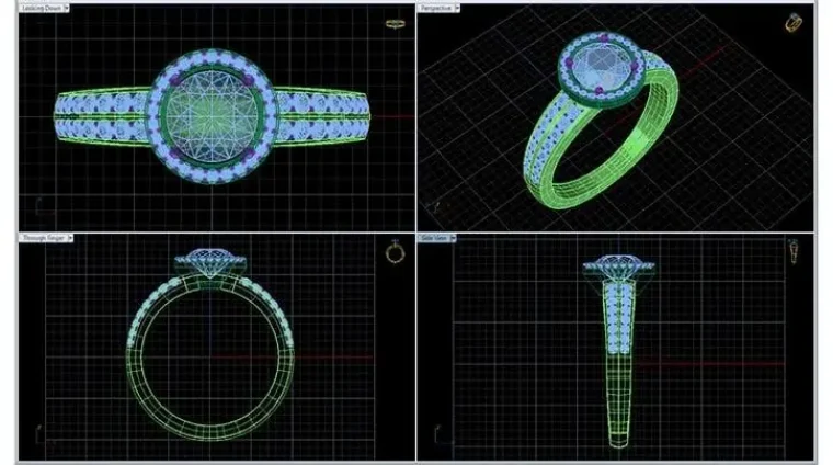 CAD Jewelry Design Course ring model
